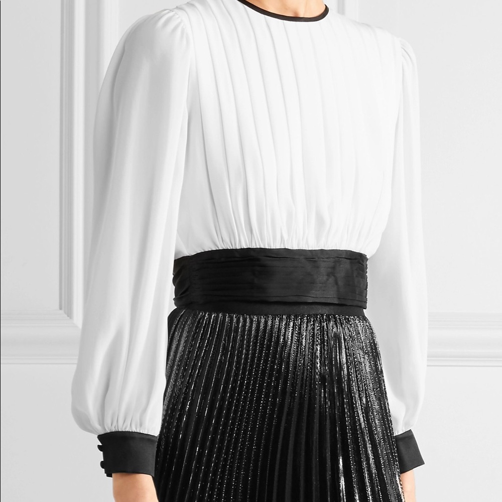 SOLD! NWT ALICE + OLIVIA Dakota Tie Back Crop Top - Picture 5 of 16